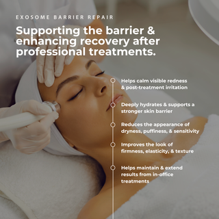 mi.Glō MD Skincare Exosome Barrier Repair — botanical post-treatment serum for rapid healing after professional aesthetic procedures