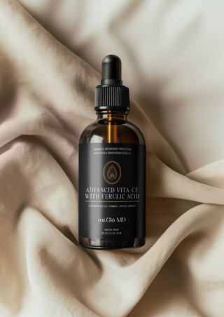 Advanced Vita CE Ferulic Acid Serum by mi.Glō MD Skincare — 15% L-ascorbic acid with vitamin E and ferulic acid for brightening and antioxidant defense